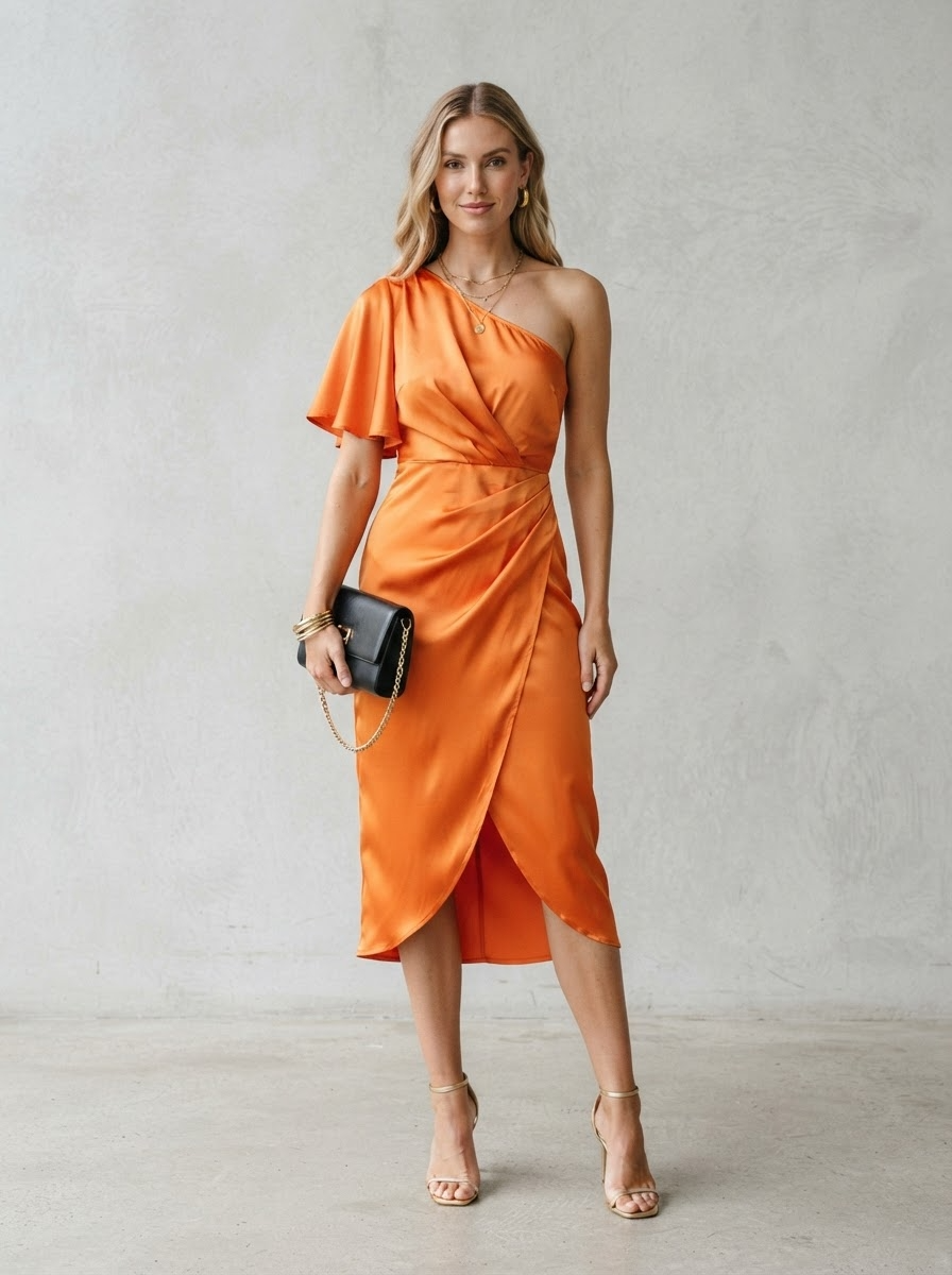 Sophie | Refined One-Shoulder Cocktail Dress