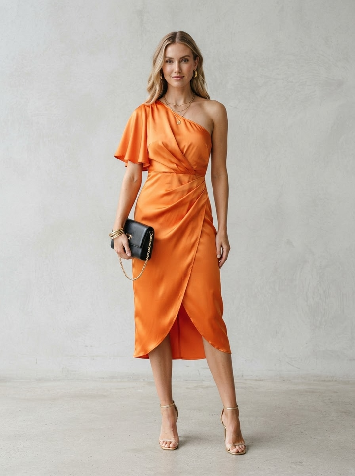 Sophie | Refined One-Shoulder Cocktail Dress