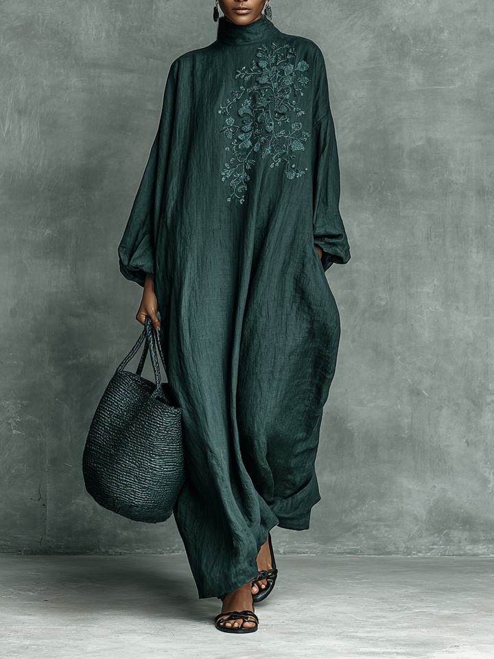 Sophie | Stylish Embroidered Long Sleeve Maxi Boho Dress