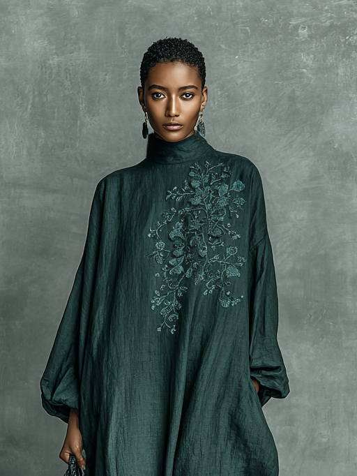 Sophie | Stylish Embroidered Long Sleeve Maxi Boho Dress