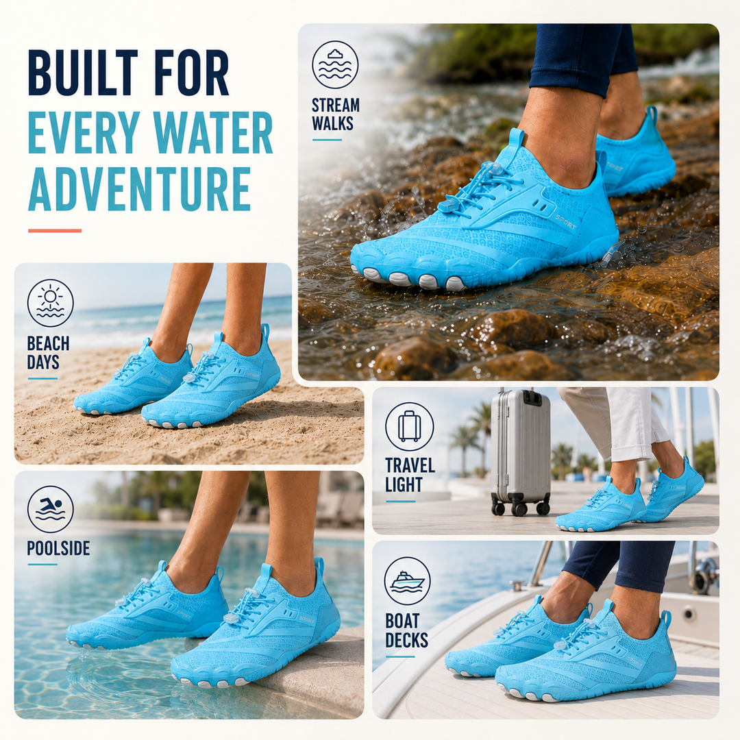 Theo | Polished Quick-Dry Non-Slip Water Shoes