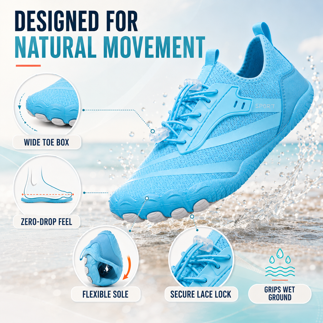 Theo | Polished Quick-Dry Non-Slip Water Shoes
