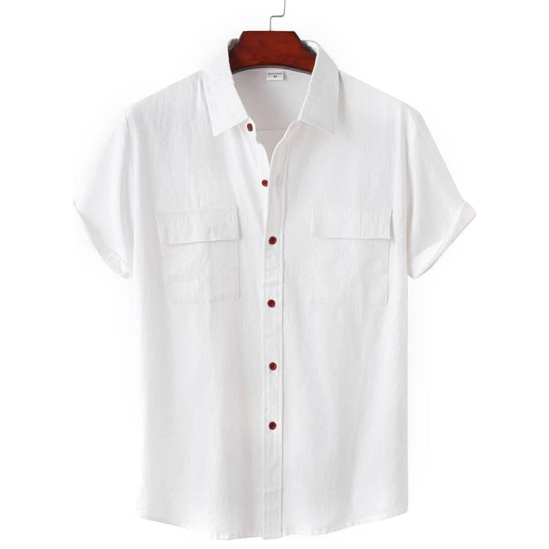 Theo | Sophisticated Linen Shirt with Chest Pockets