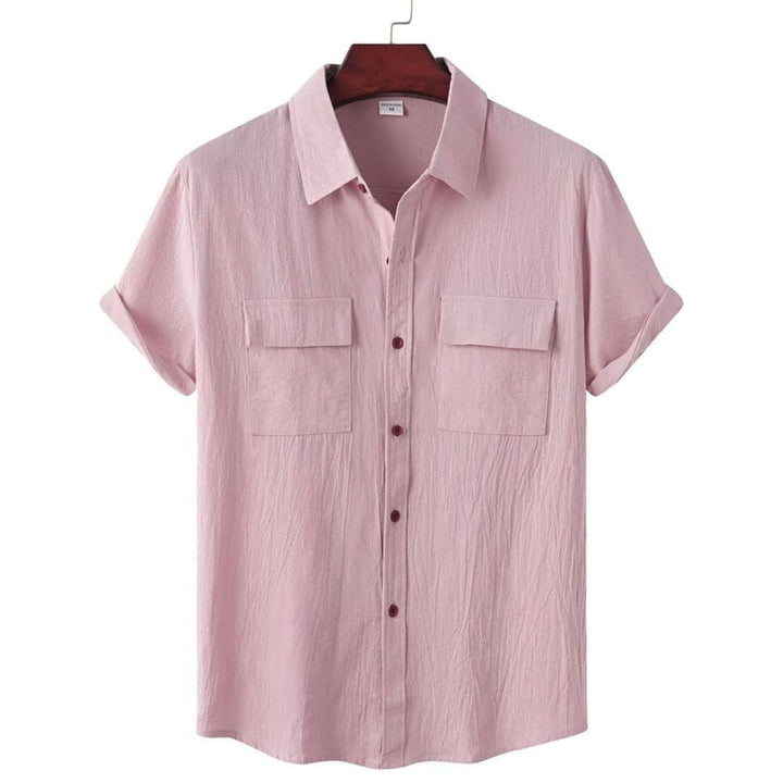 Theo | Sophisticated Linen Shirt with Chest Pockets