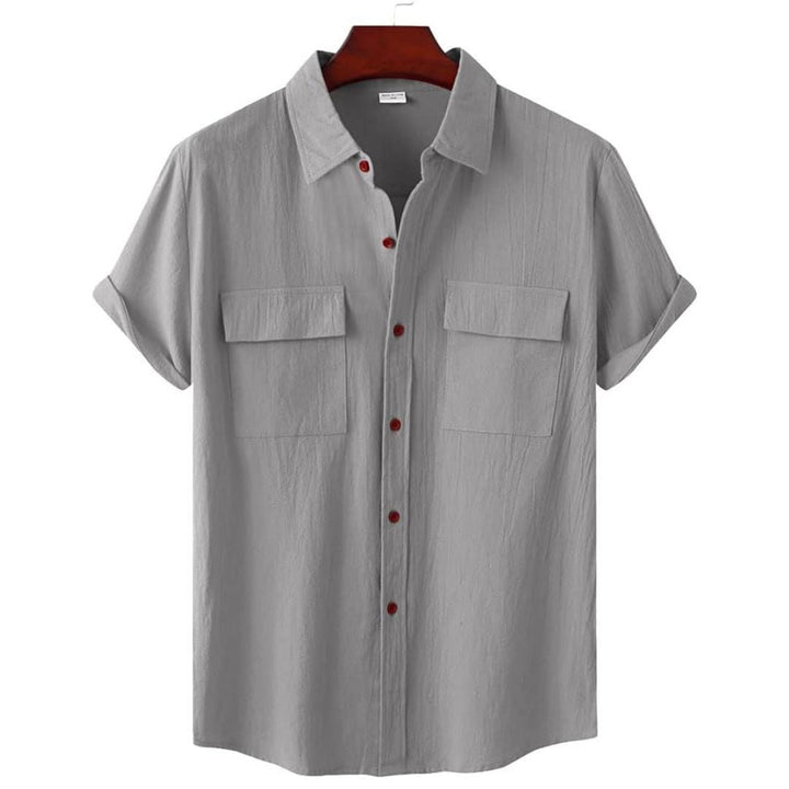 Theo | Sophisticated Linen Shirt with Chest Pockets