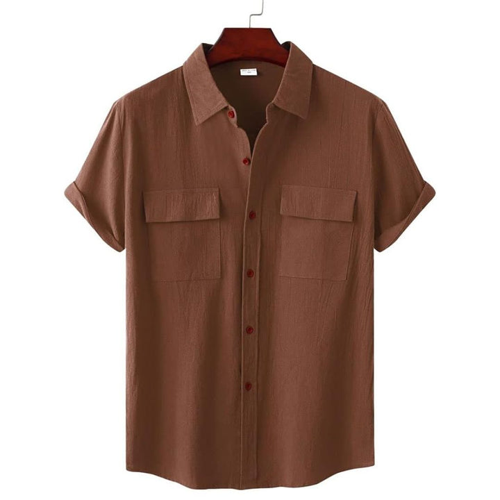 Theo | Sophisticated Linen Shirt with Chest Pockets