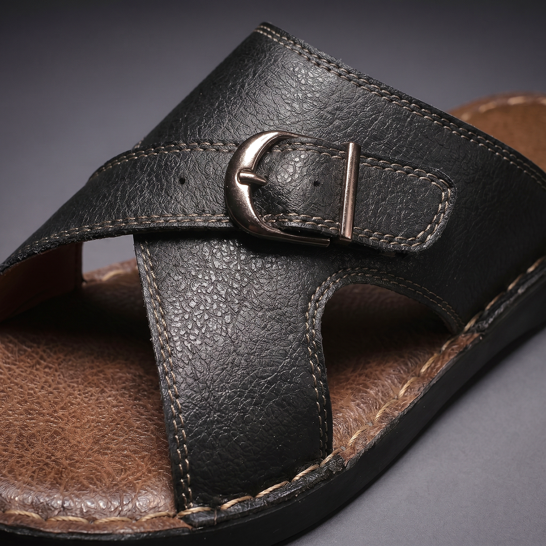 Thomas | Effortless Criss-Cross Buckle Men Slides