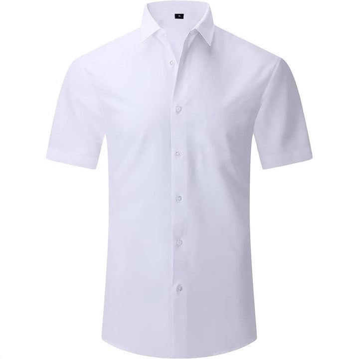 Tommy | Cosy Slim Fit Short Sleeve Shirt with Button Detail