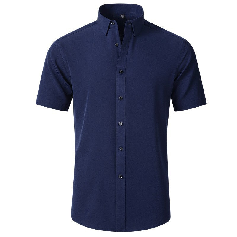 Tommy | Cosy Slim Fit Short Sleeve Shirt with Button Detail