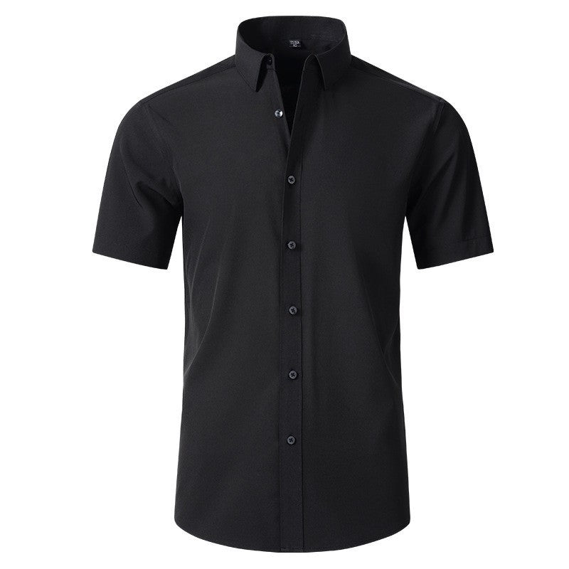 Tommy | Cosy Slim Fit Short Sleeve Shirt with Button Detail
