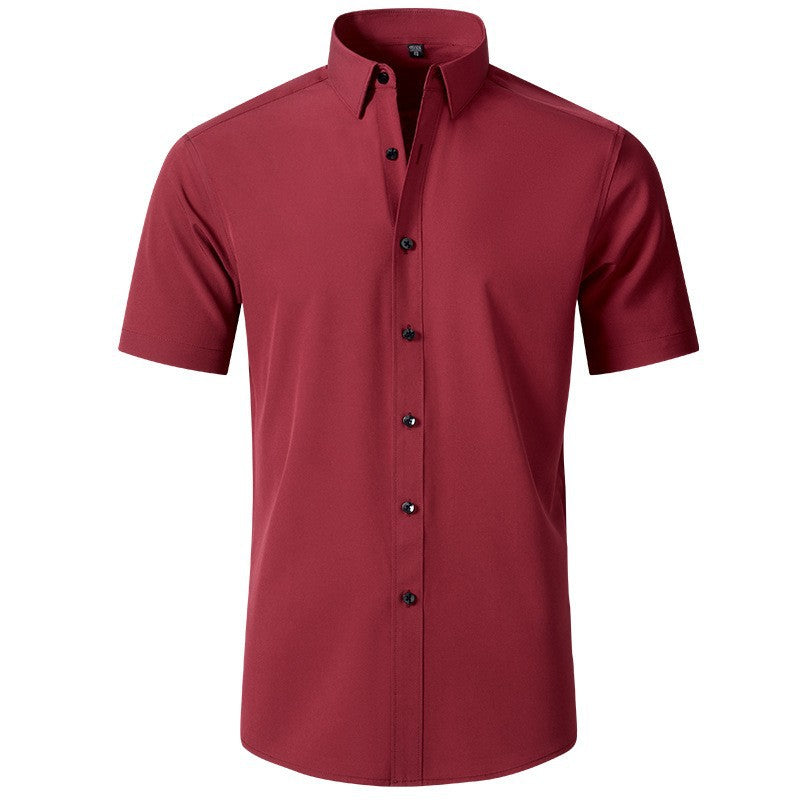Tommy | Cosy Slim Fit Short Sleeve Shirt with Button Detail