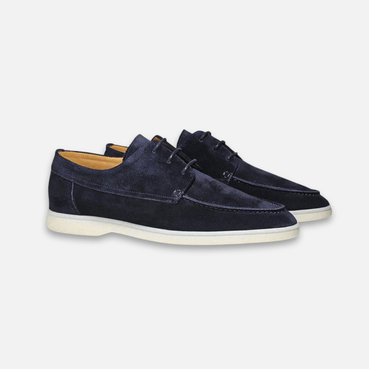 Vincent | Effortless Lace-Up Suede-Look Boat Shoes