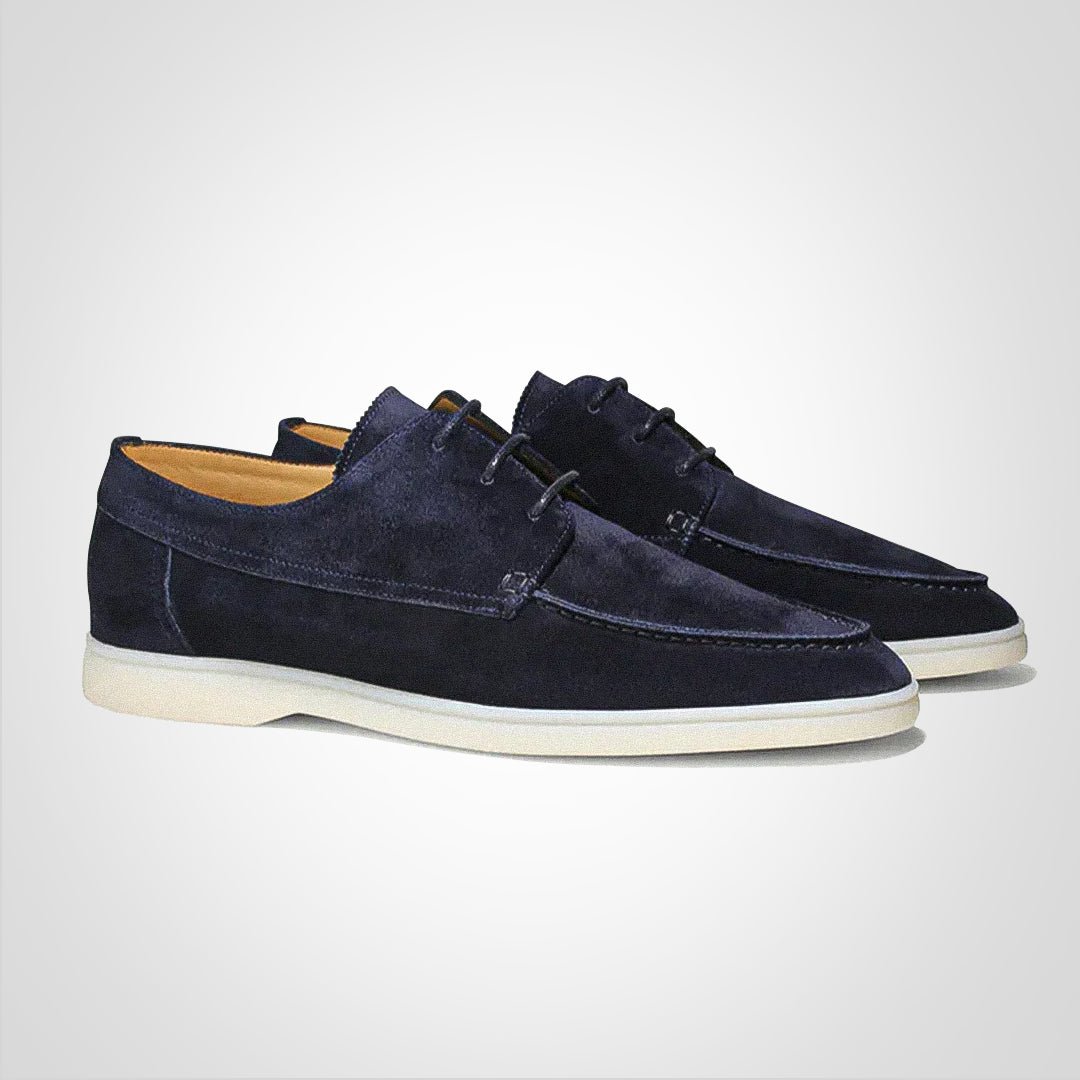Vincent | Effortless Lace-Up Suede-Look Boat Shoes