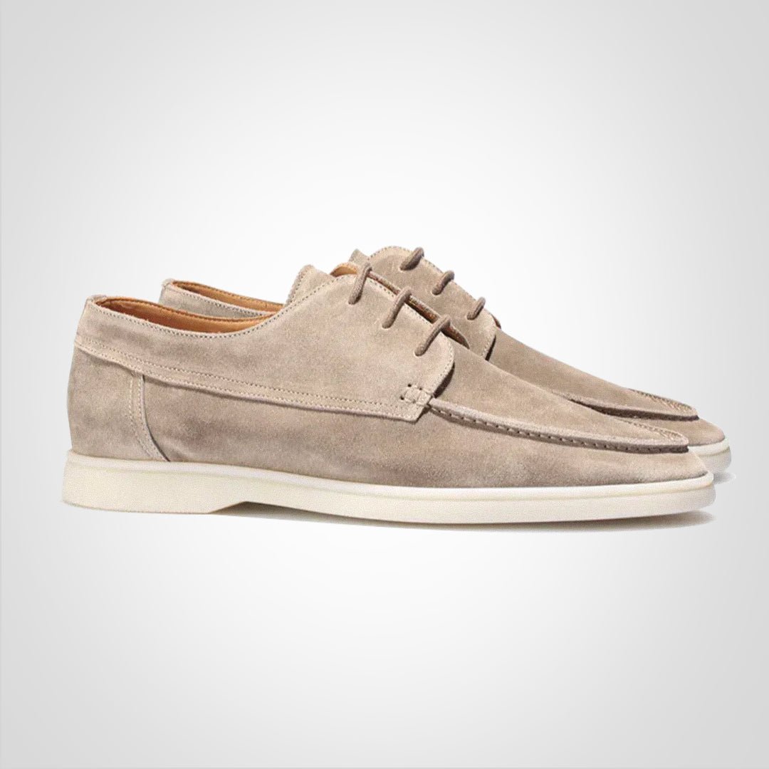Vincent | Effortless Lace-Up Suede-Look Boat Shoes