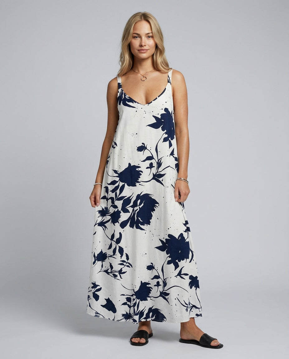 Violet | Effortless Floral Maxi Summer Dresses