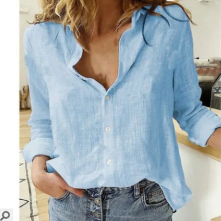 Violet | Refined Bird Print Long Sleeve Summer Tops