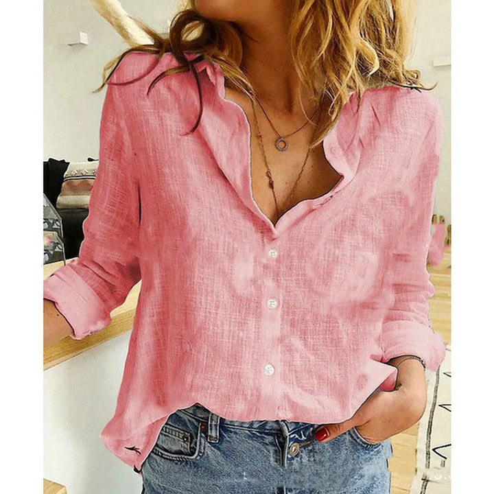 Violet | Refined Bird Print Long Sleeve Summer Tops