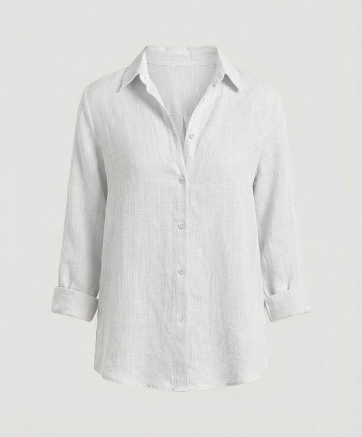Violet | Timeless Relaxed-Fit Button-Up Linen Shirt