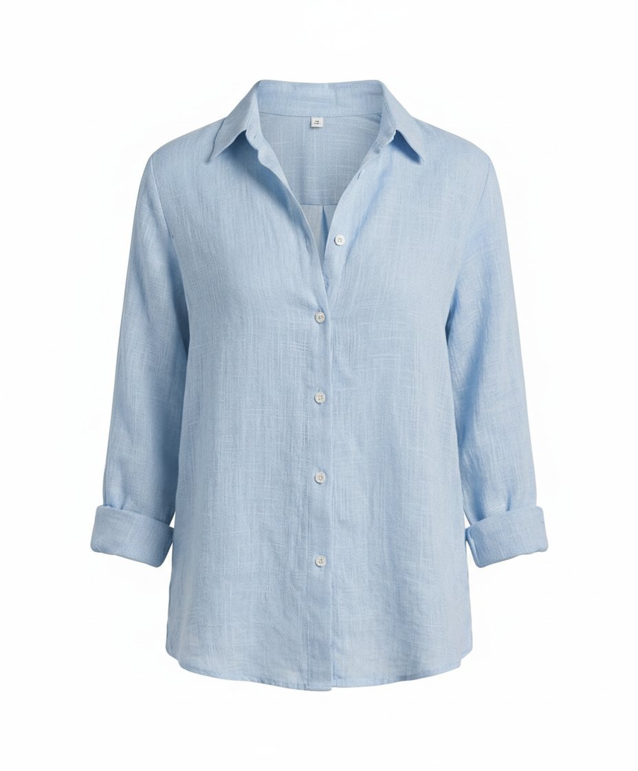 Violet | Timeless Relaxed-Fit Button-Up Linen Shirt