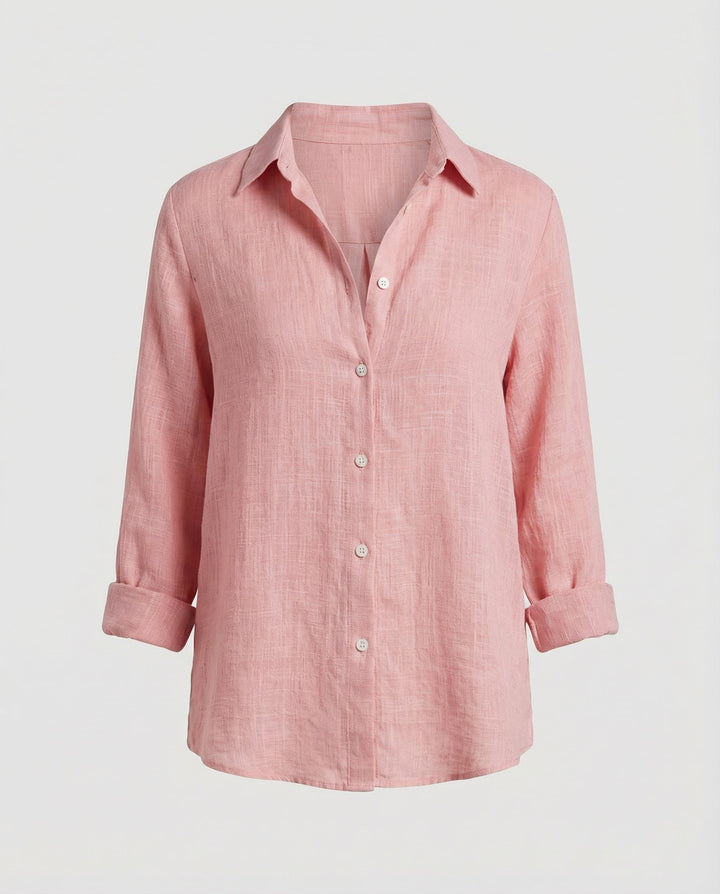 Violet | Timeless Relaxed-Fit Button-Up Linen Shirt