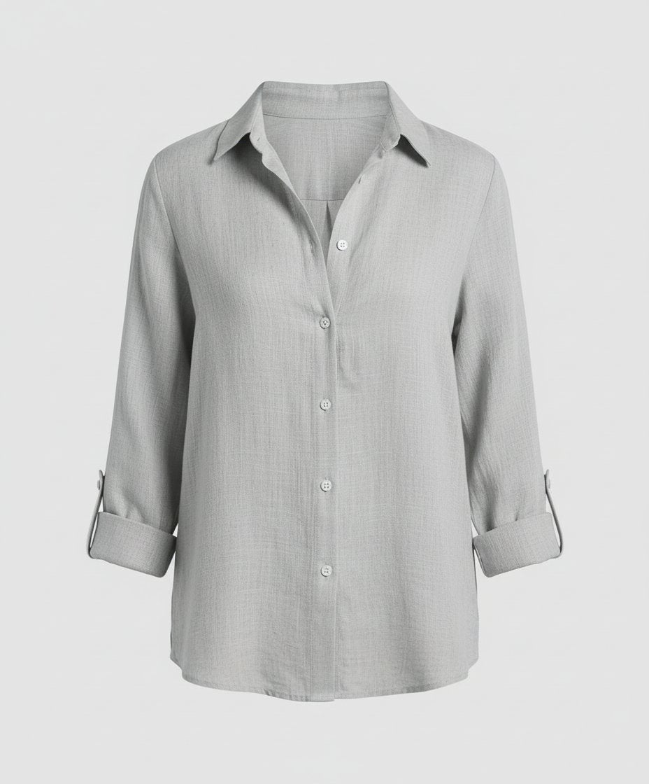 Violet | Timeless Relaxed-Fit Button-Up Linen Shirt