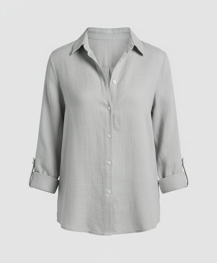 Violet | Timeless Relaxed-Fit Button-Up Linen Shirt