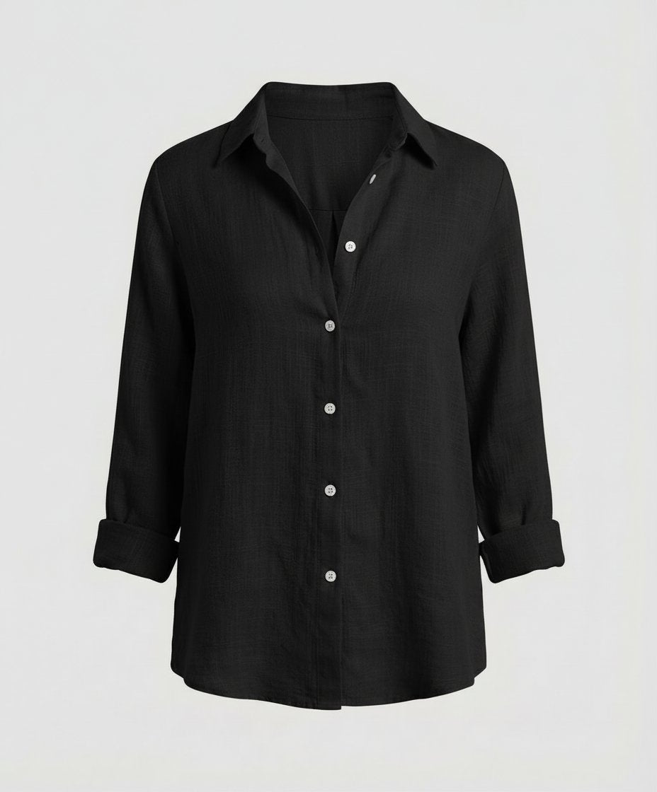 Violet | Timeless Relaxed-Fit Button-Up Linen Shirt