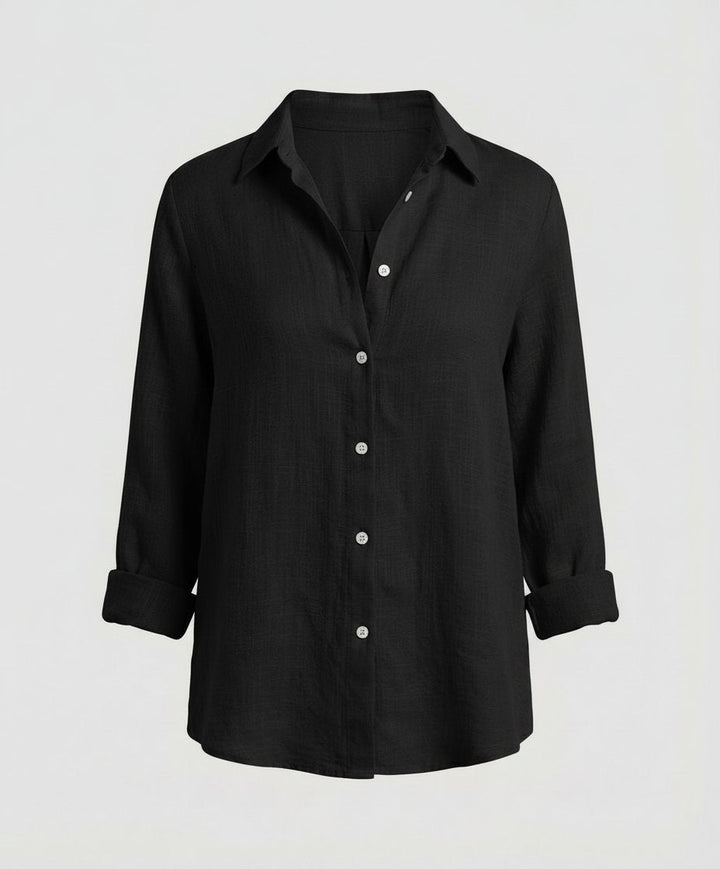 Violet | Timeless Relaxed-Fit Button-Up Linen Shirt
