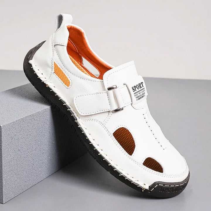 William | Relaxed Closed Toe Buckle Mens Sandals