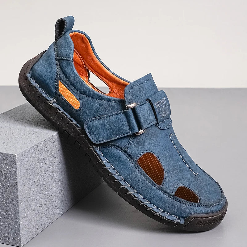 William | Relaxed Closed Toe Buckle Mens Sandals