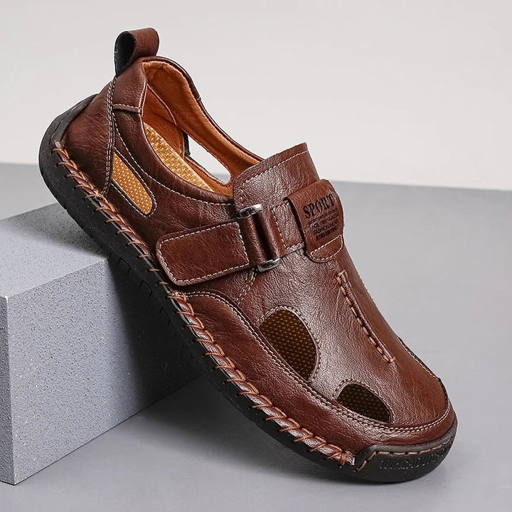 William | Relaxed Closed Toe Buckle Mens Sandals