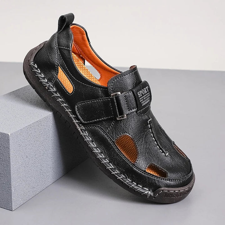 William | Relaxed Closed Toe Buckle Mens Sandals