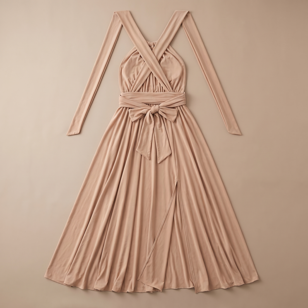 Willow | Relaxed Wrap Waist Halter Races Maxi Dress