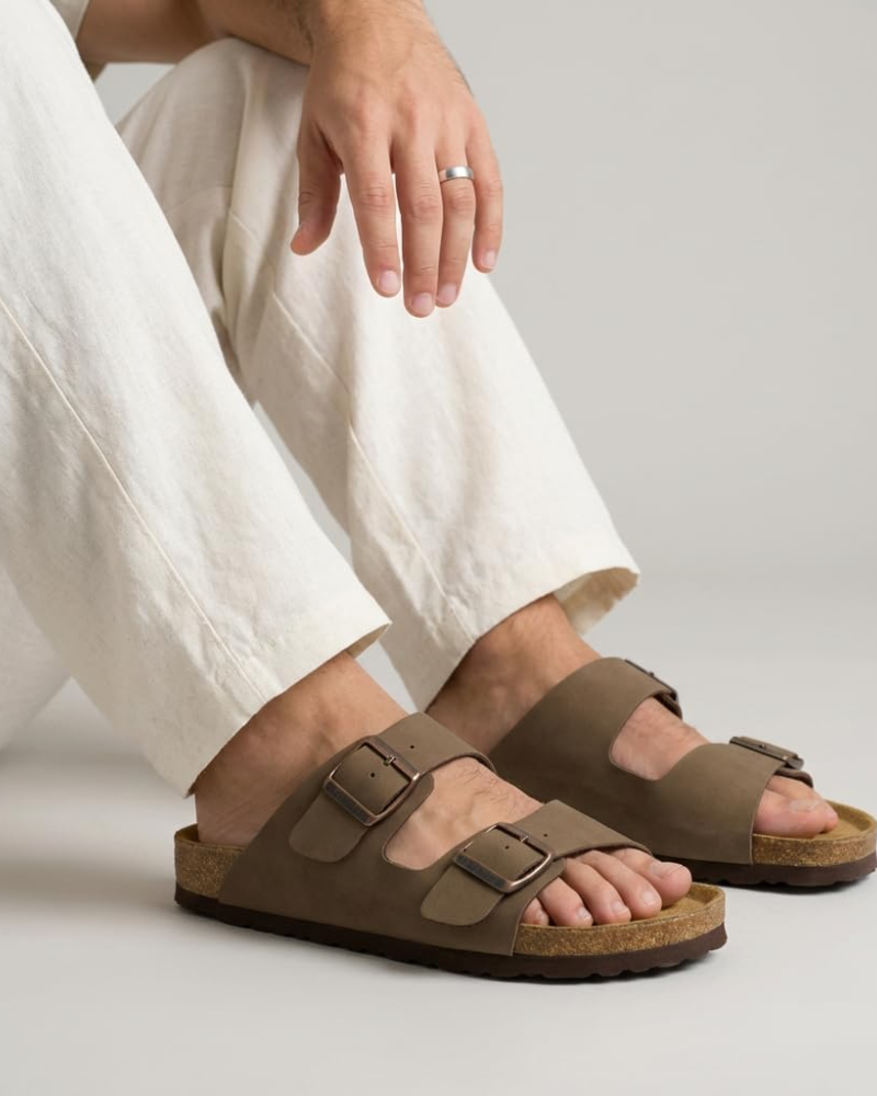 Xavier | Adjustable Double Buckle Mens Slides