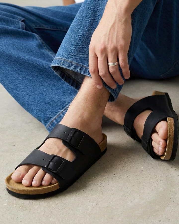 Xavier | Adjustable Double Buckle Mens Slides