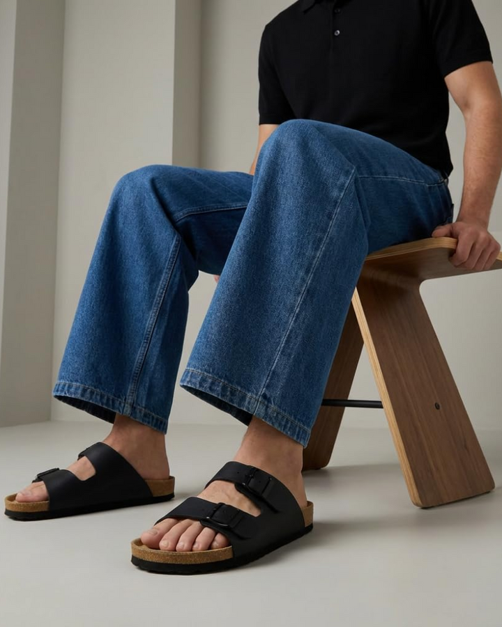 Xavier | Adjustable Double Buckle Mens Slides