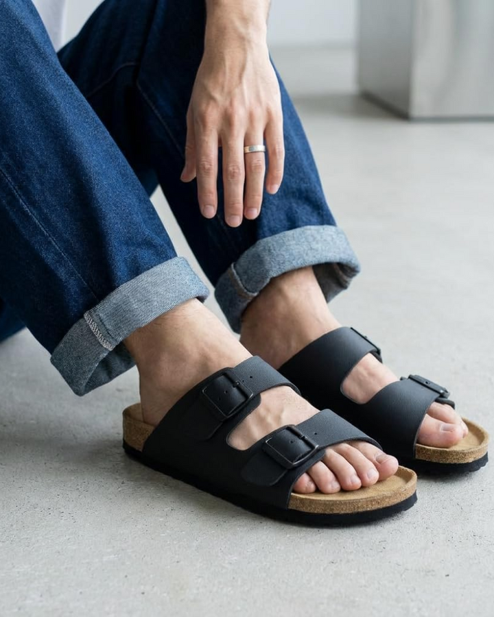 Xavier | Adjustable Double Buckle Mens Slides