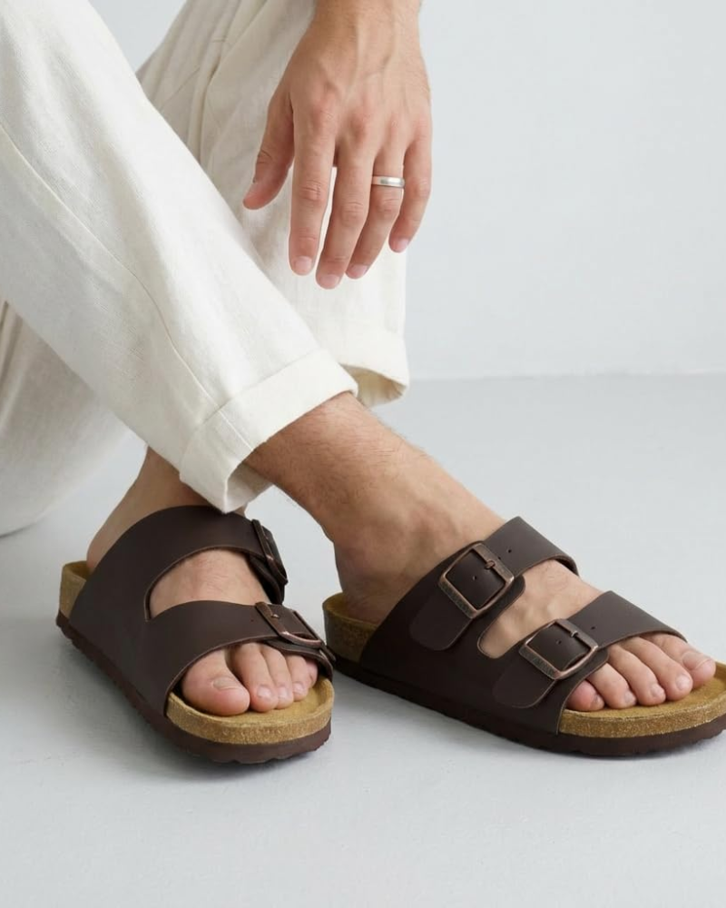 Xavier | Adjustable Double Buckle Mens Slides