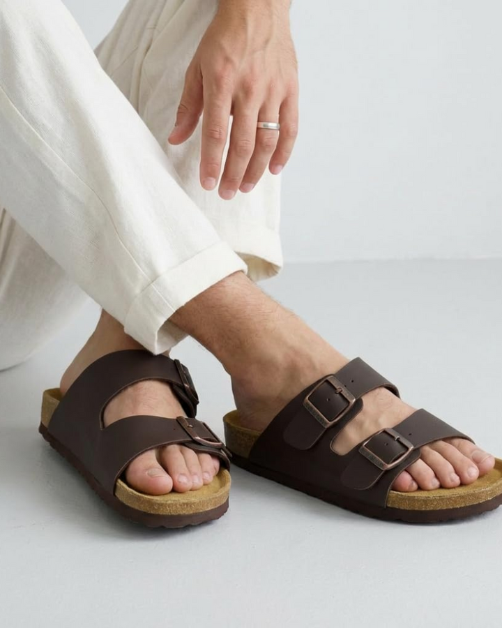 Xavier | Adjustable Double Buckle Mens Slides