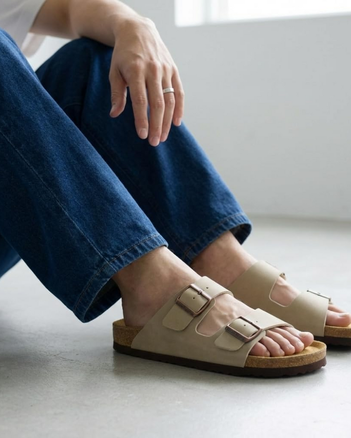 Xavier | Adjustable Double Buckle Mens Slides