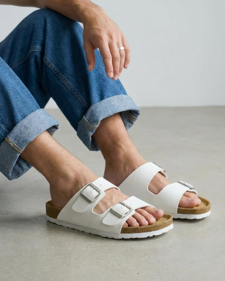 Xavier | Adjustable Double Buckle Mens Slides