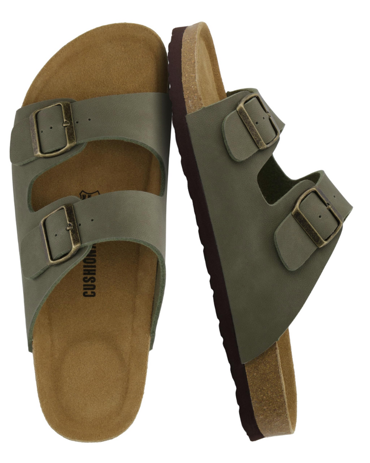 Xavier | Adjustable Double Buckle Mens Slides