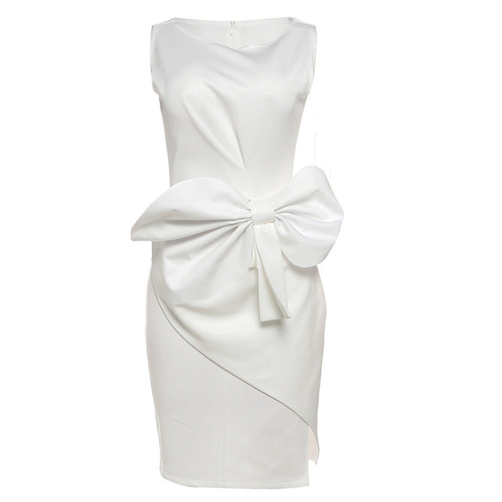 Zara | Elegant Bow Detail Midi Sheath Race Dress