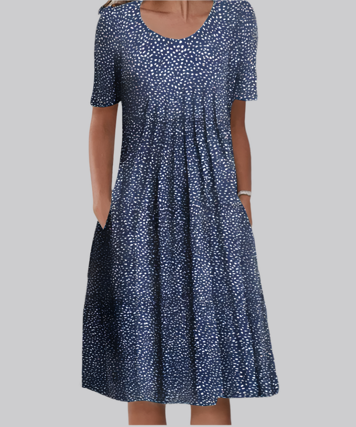 Zoe | Graceful Floral A-Line Summer Midi Dress