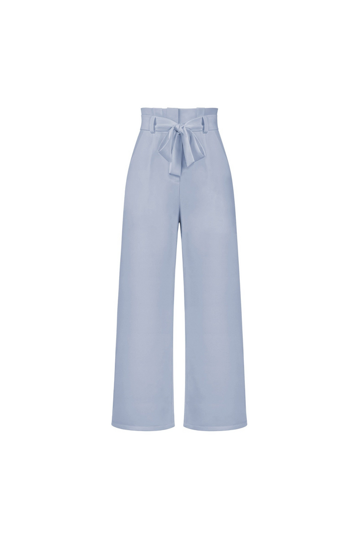 Zoe | Sophisticated Wide Leg Belted Linen Pants