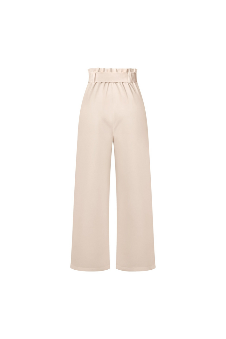 Zoe | Sophisticated Wide Leg Belted Linen Pants