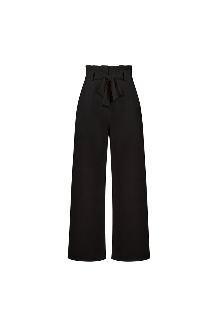 Zoe | Sophisticated Wide Leg Belted Linen Pants
