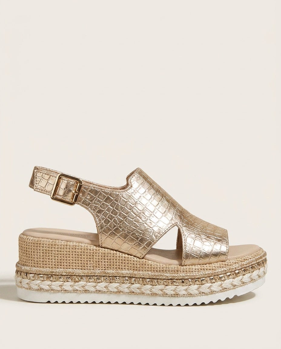 Zoe | Timeless Espadrille Slingback Wedge Sandals